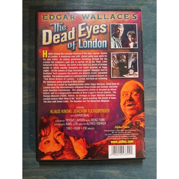Edgar Wallace's The Dead Eyes of London DVD - Picture 2 of 3